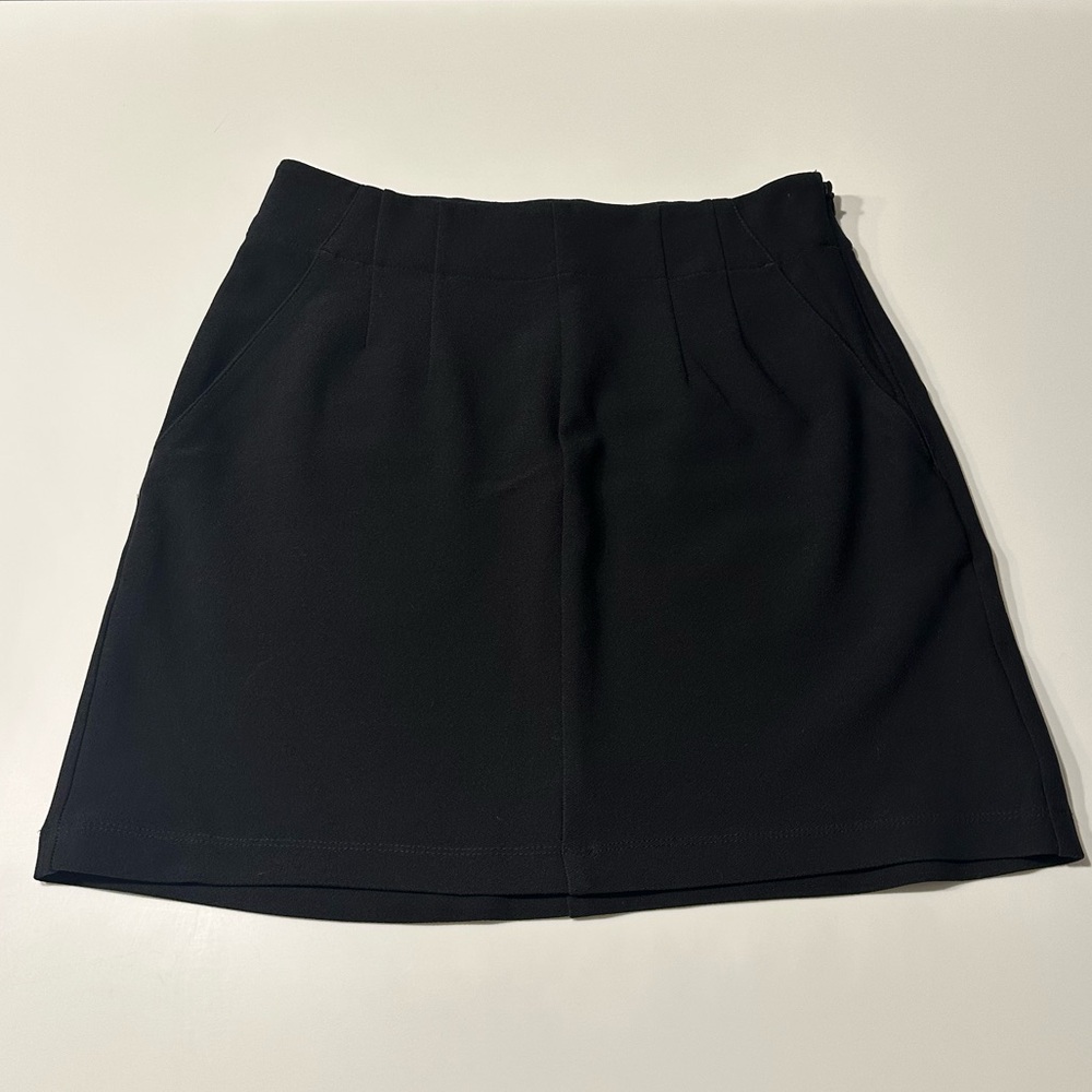 Black mini skirt